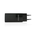 Bild på USB-väggadapter Philips 65W 3-port 