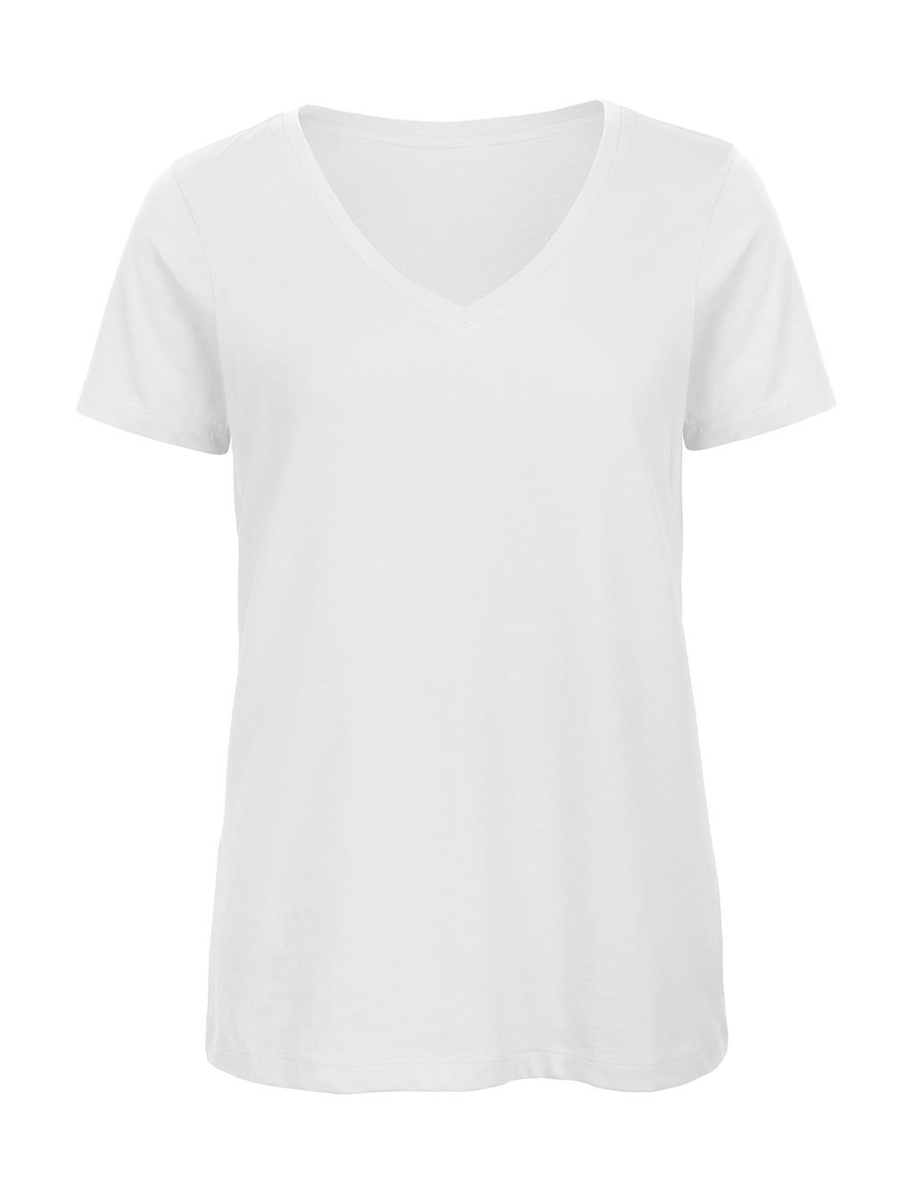 Bild på T-shirt B&C Organic Inspire V-Neck Dam