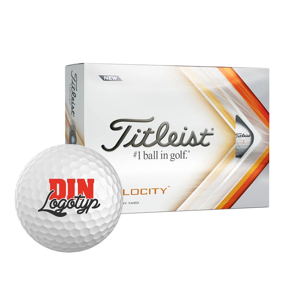 Golfboll Titleist Velocity med egen logotyp