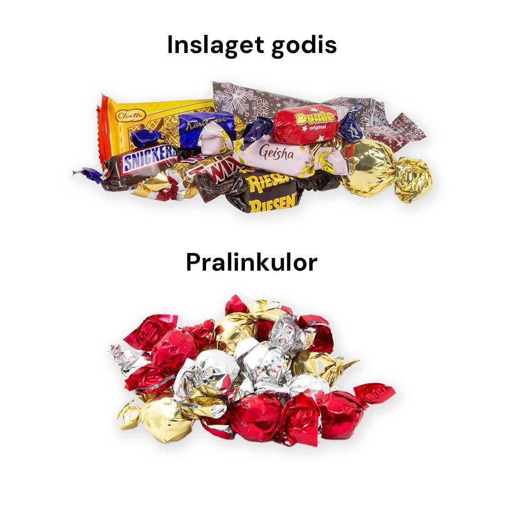 Smak att välja mellan: Inslaget godis eller Pralinkulor