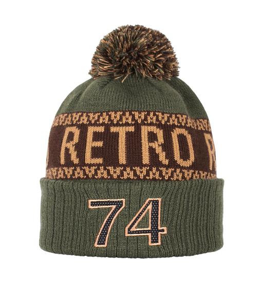 Mössa Retro, inkl. instickad dekoration