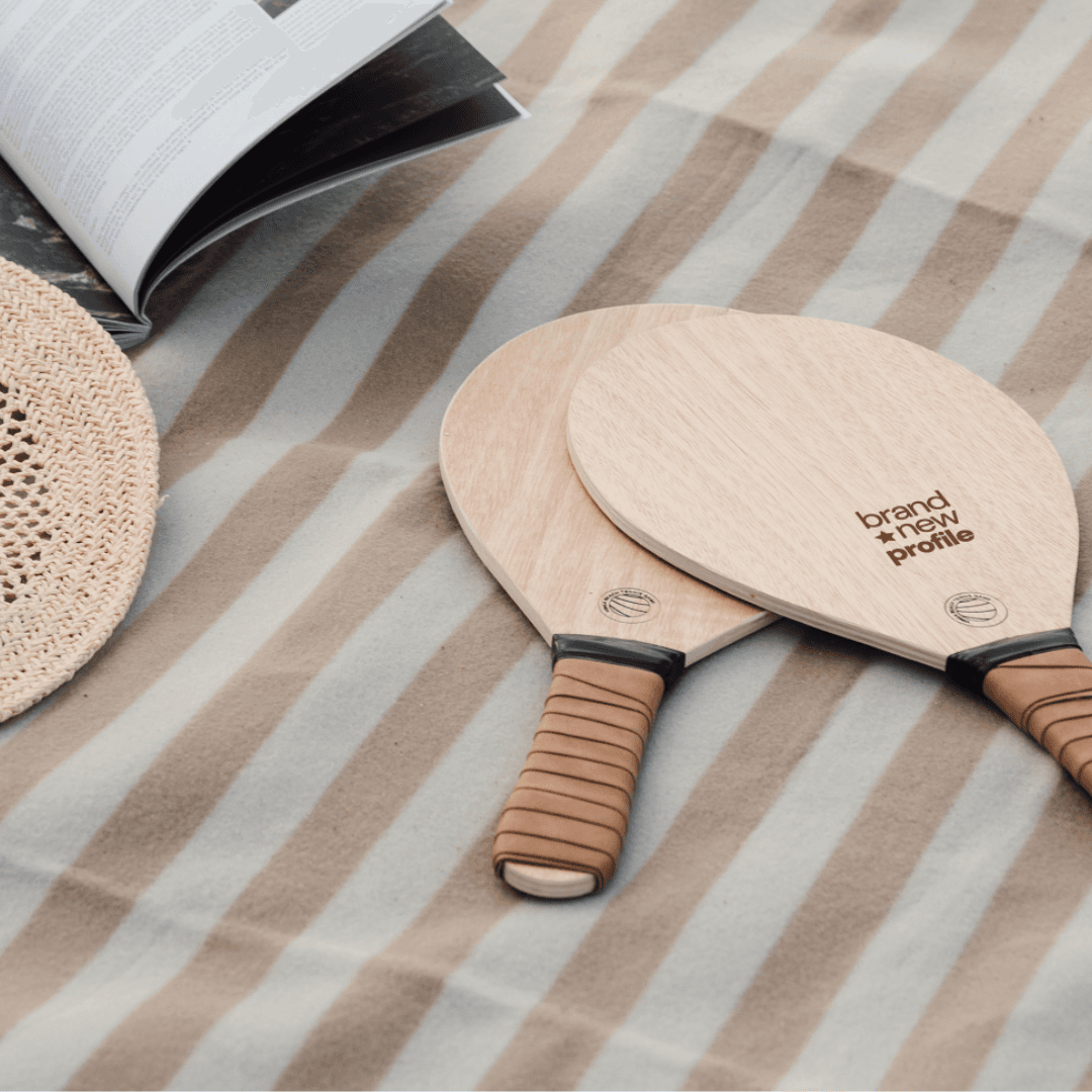 Strandtennis racket med tryck