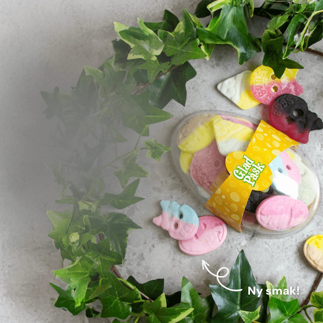 Påskägg fyllt med godis