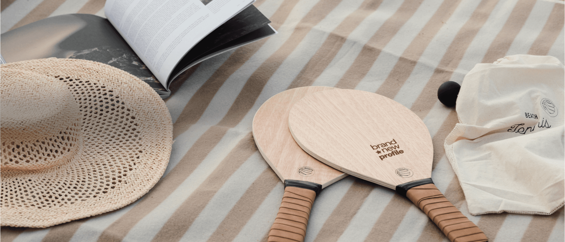 Strandtennis racket med tryck